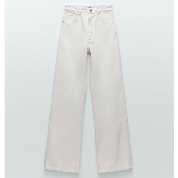 ZARA Jeans - High Waisted, Wide Leg - Size 8 - Picture 7 of 8